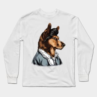 The 70s Rock Star Dog Long Sleeve T-Shirt